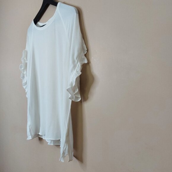 Mustard Seed short sleeve blouse with ruffle detail - Picture 3 of 7